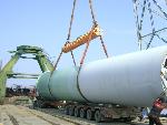 Transport of  windturbines Enercon and Vestas in Bulgaria